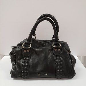 Frye handbag studded Black Leather Satchel